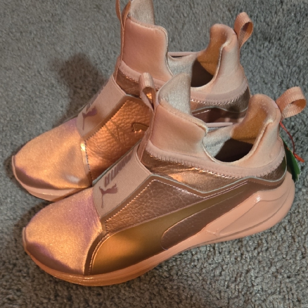 Puma Shimmering Rose Gold Sneakers